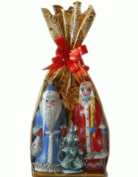 Подарочный набор Дед Мороз+ Снегурка+Елочка