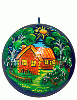 Свеча-шар "Летний домик"